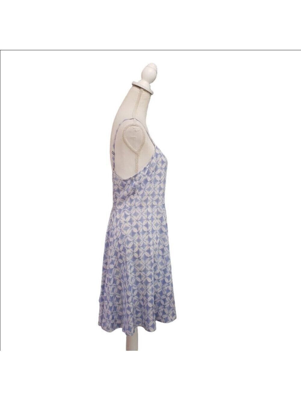 GAP Blue & White Geometric Rayon Sundress | M - Picture 4 of 10